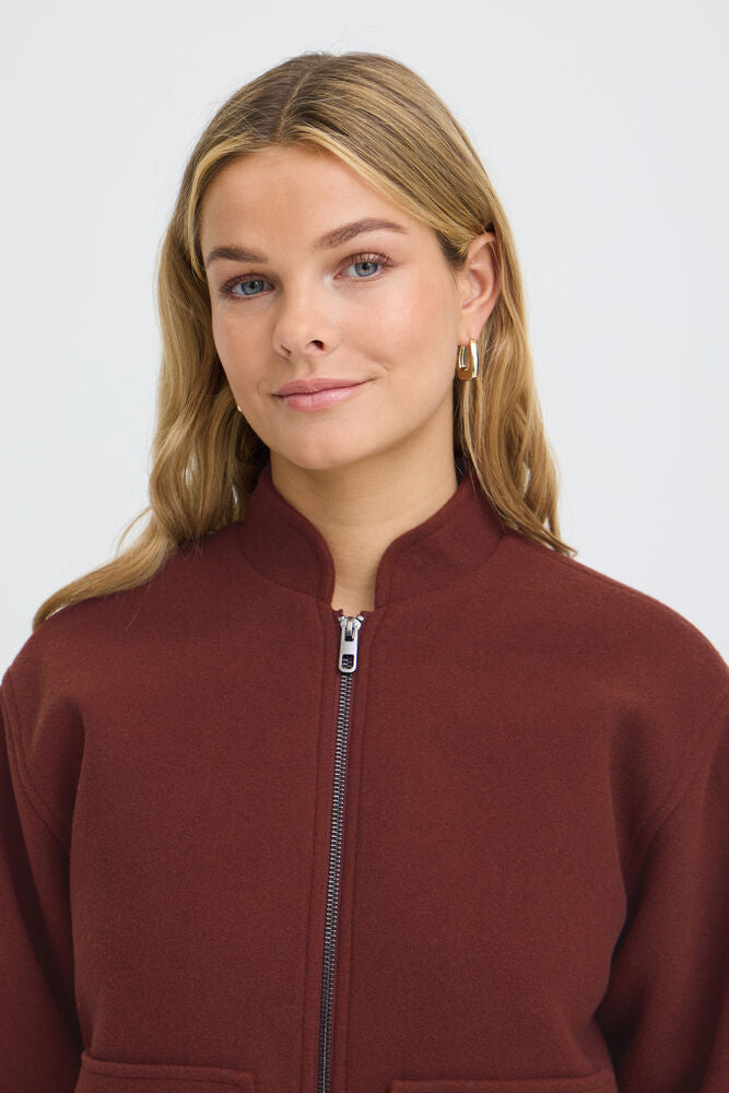 Fransa Joa Jacket Rum Raisin Melange