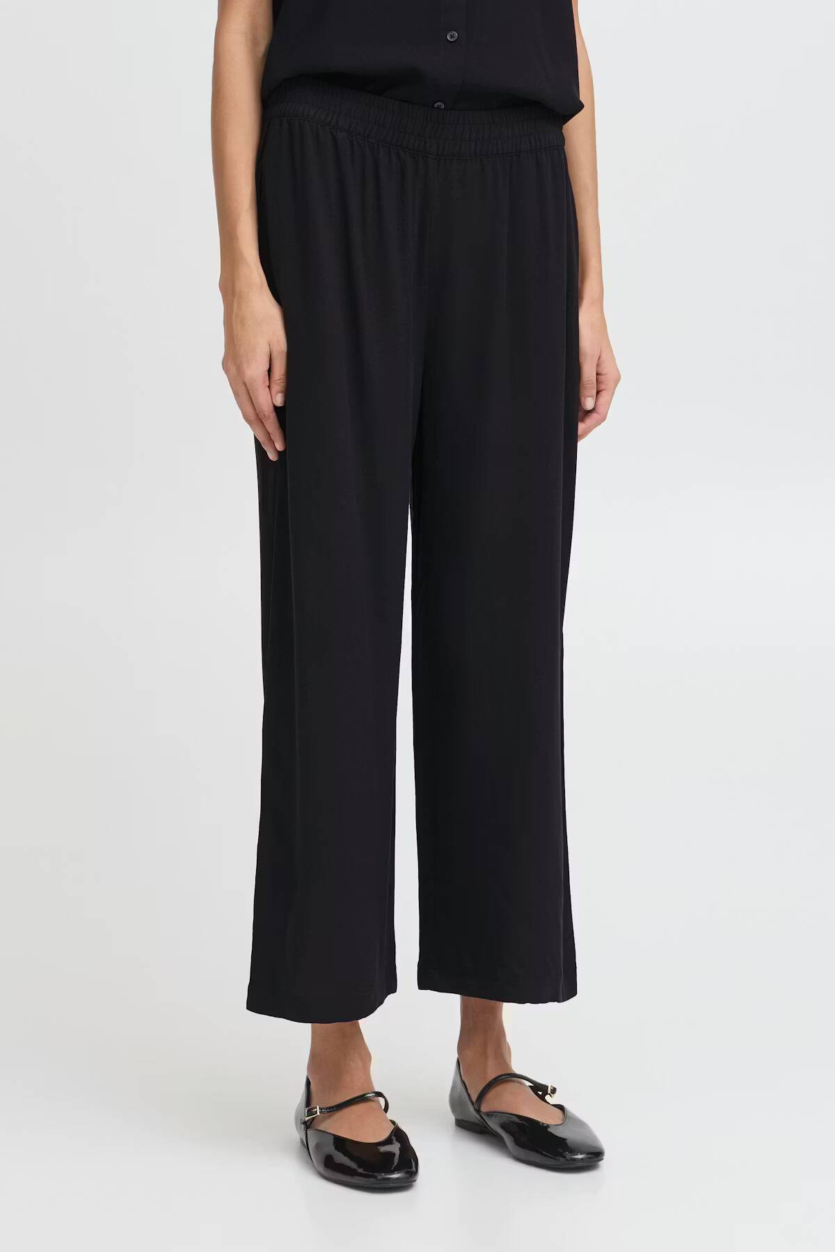 b.young Joella Crop Trousers Black
