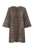 b.young Kenna Dress Denim Leopard Mix