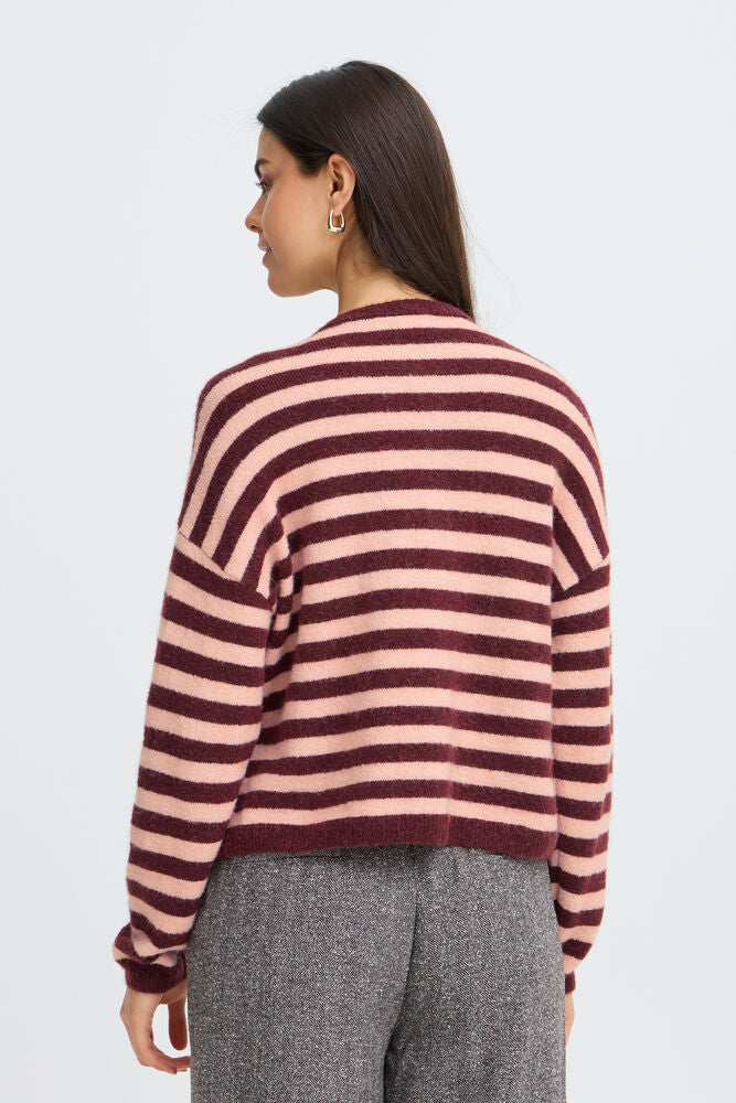 Fransa Idaa Cardigan Port-Royal Stripe