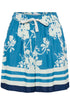Saint Tropez Rasheda Shorts Vallarta Blue Flower Bouquet