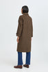 b.young Camio Coat Olive Night Check