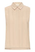 Fransa Adah Sleeveless Blouse Savannah Tan