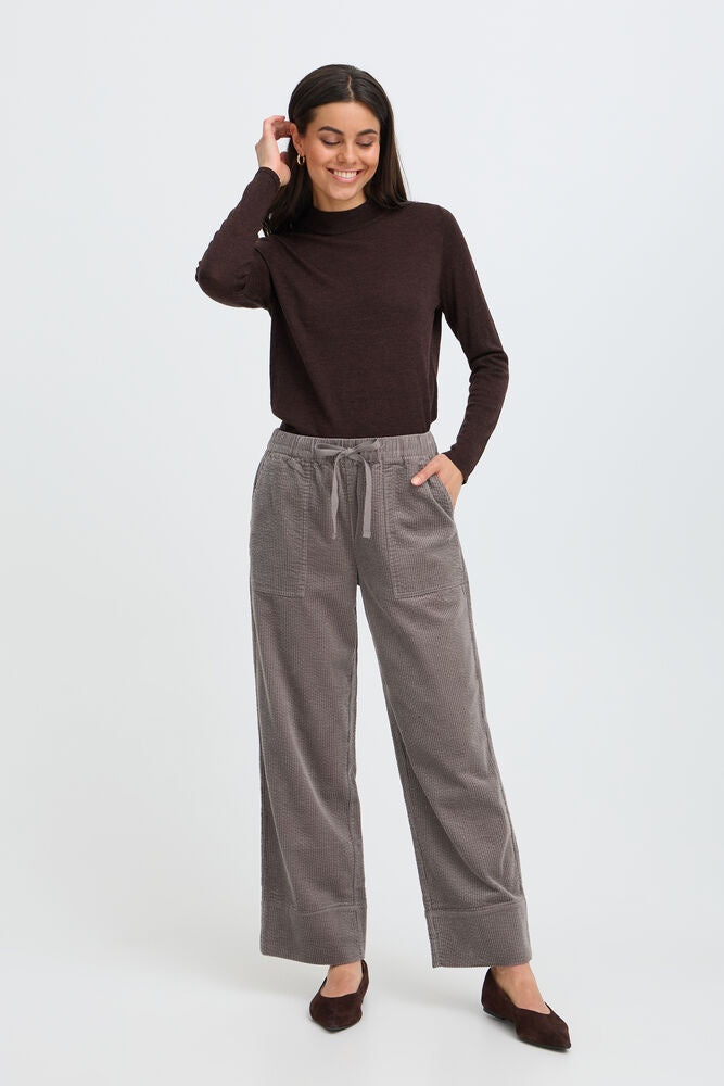 Fransa Salomi Trousers Driftwood