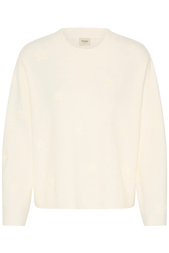 Fransa Vera Pullover Whisper White