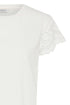 b.young Taimi Crochet Tshirt Optical White
