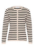 Saint Tropez Mila Striped Cardigan Gray Morn Mila Stripe