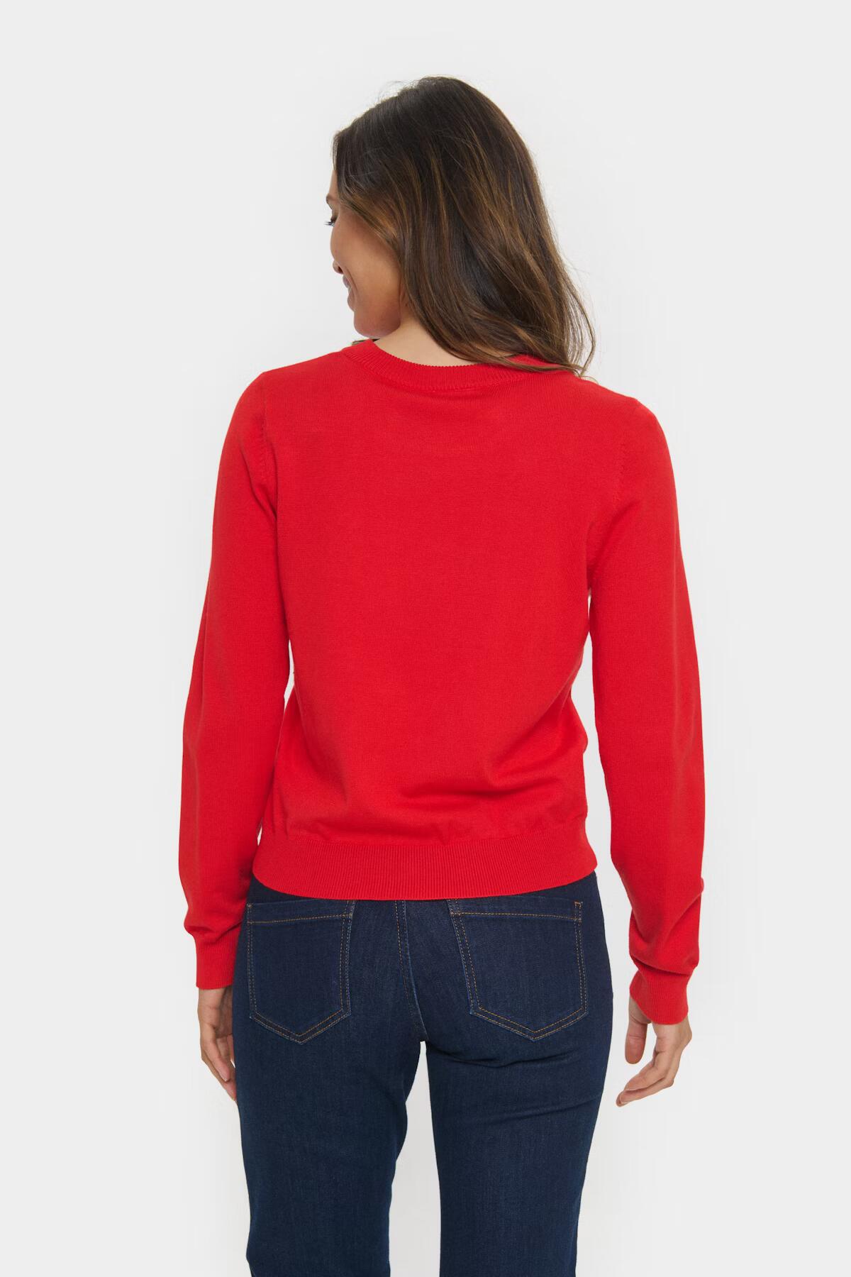 Saint Tropez Valentina Pullover Flame Scarlet