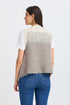 Fransa Tye Vest Driftwood Mix