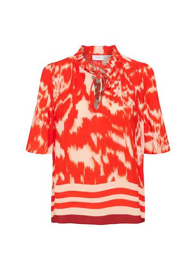 Saint Tropez Khloe Blouse Poinciana Water Blooms