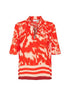 Saint Tropez Khloe Blouse Poinciana Water Blooms