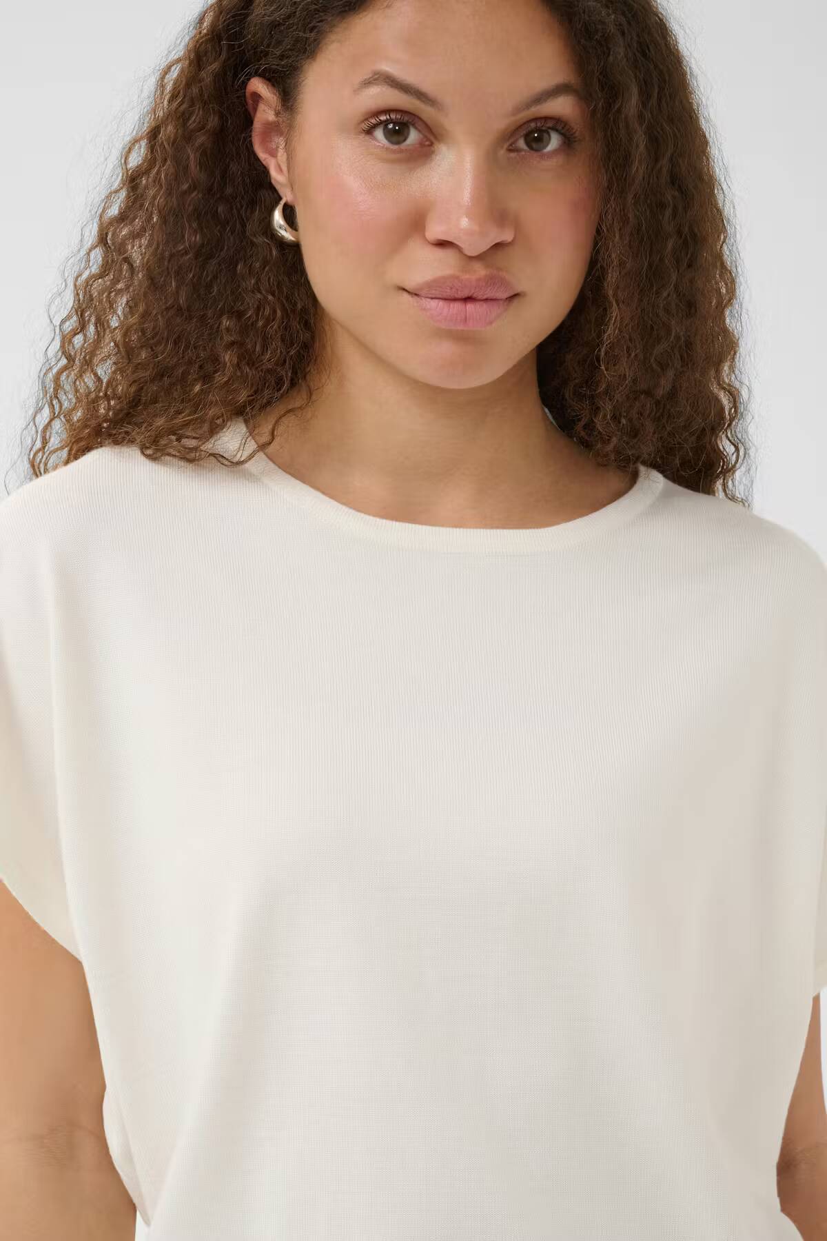 Saint Tropez Mila Round-Neck Short Sleeve Pullover Ice