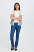 Fransa Tye Vest Driftwood Mix