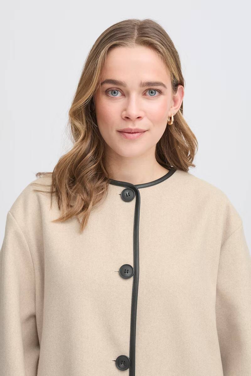 Fransa Elisabeth Jacket Limestone Melange