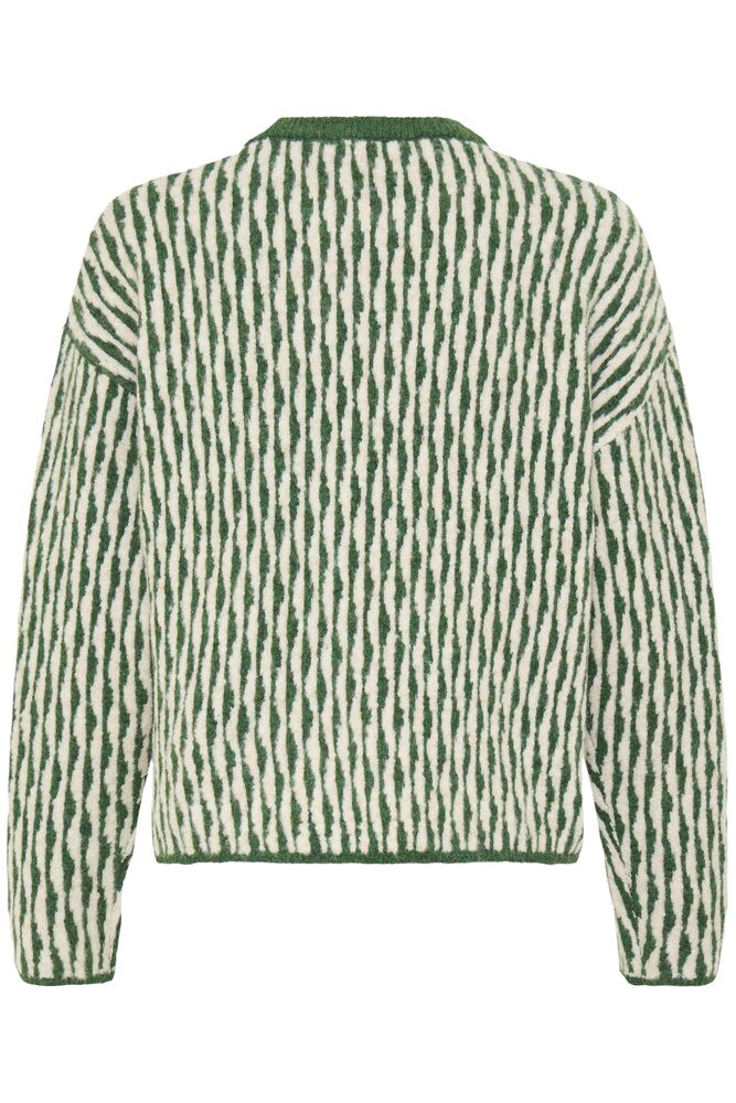b.young Ojula Jumper Artichoke Green Abstrect