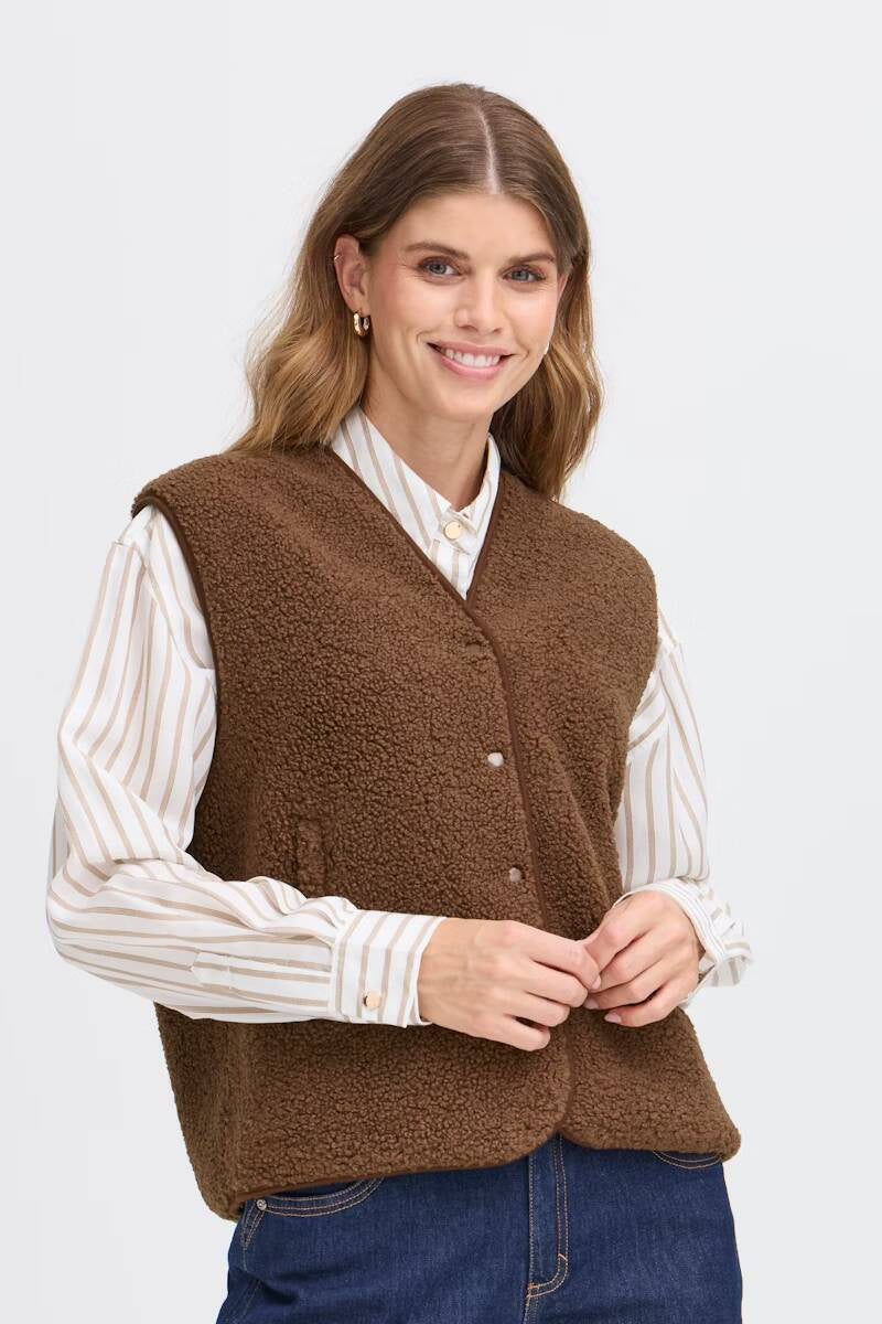 Fansa Gwynne Gilet Cocoa