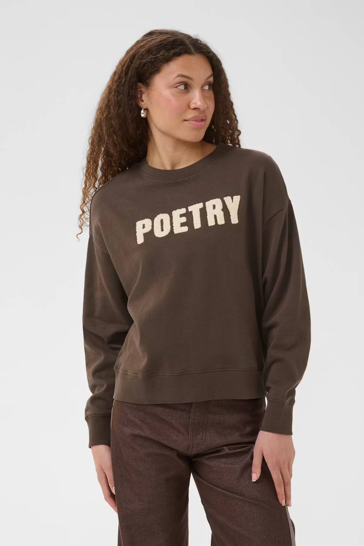 Saint Tropez Suzie Sweatshirt Chocolate Brown
