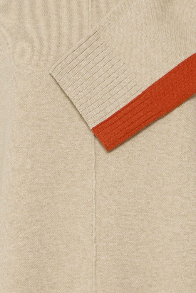 b.young Otari Contrast Jumper Humus Melange
