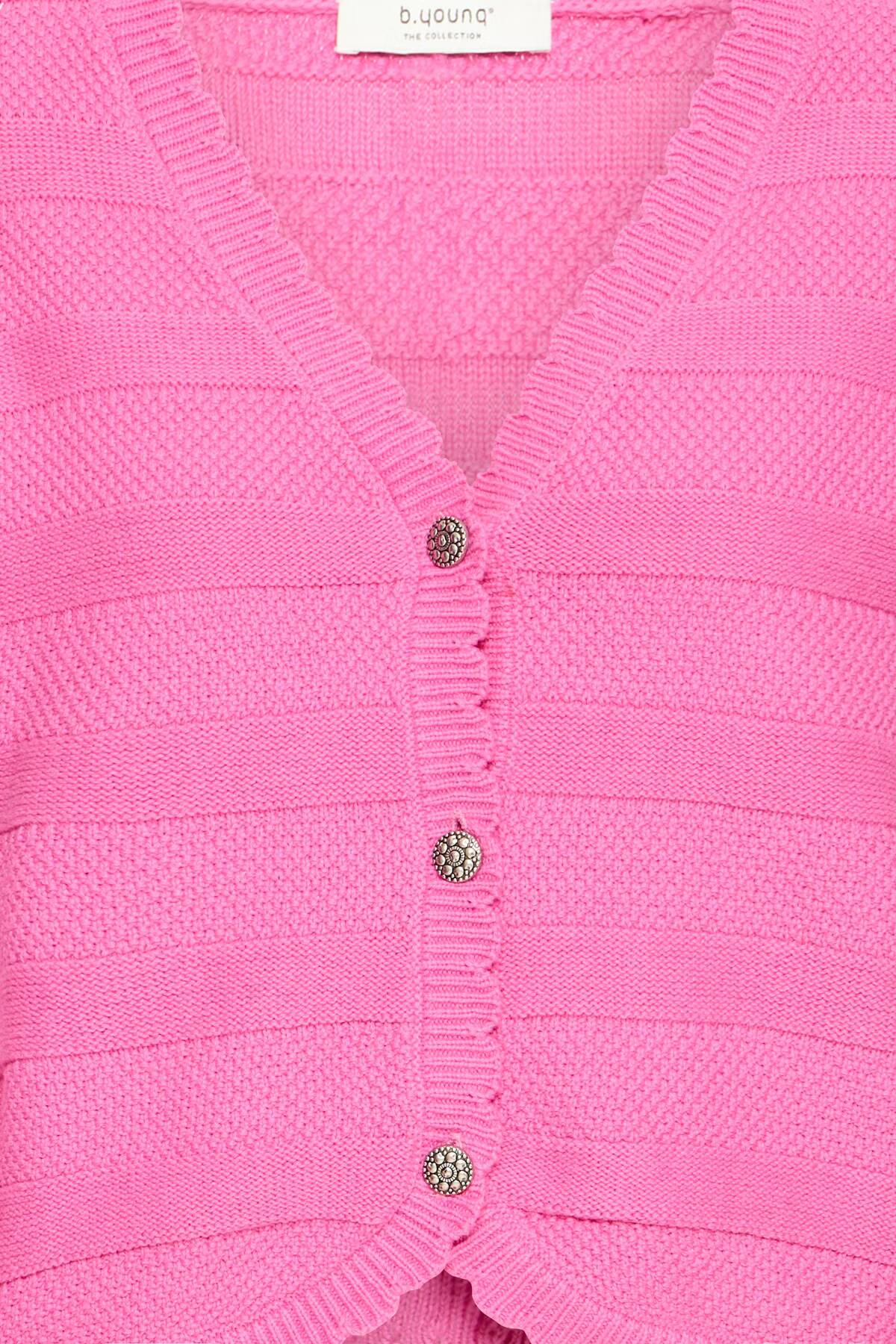 b.young Mikala Short Cardigan Phlox Pink