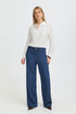Fransa Paulana Blouse Blanc de Blanc