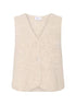 Saint Tropez Xenya Vest Crystal Gray Melange