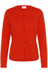 Saint Tropez Mila R-Neck Cardigan Valiant Poppy