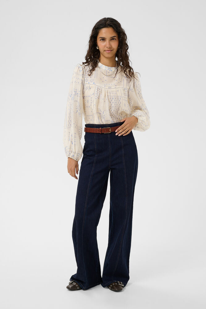 Saint Tropez Sebastiana Blouse Campanula Paisley Mosaic