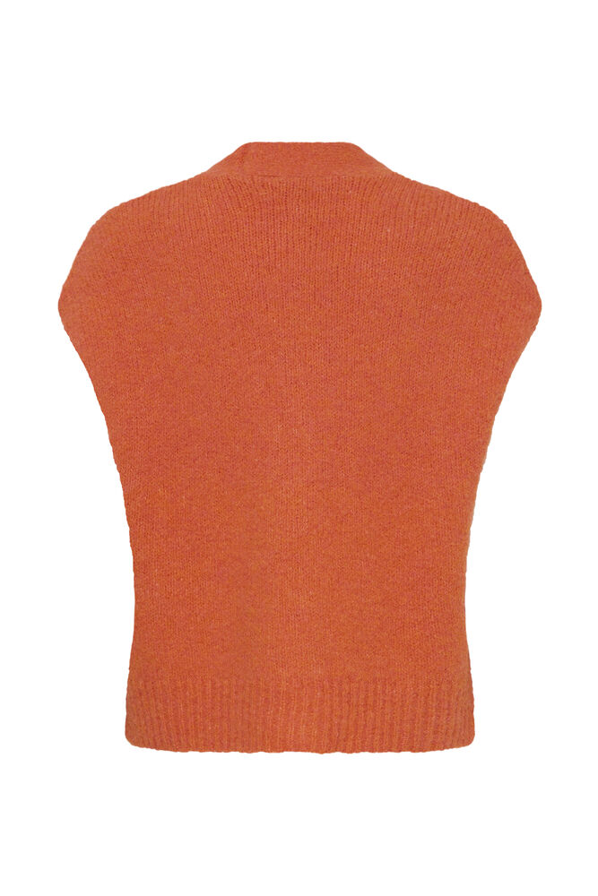 b.young Millers Button Vest Pureed Pumpkin Melange