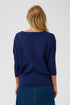 Saint Tropez Mila R-Neck Pullover Navy Peony