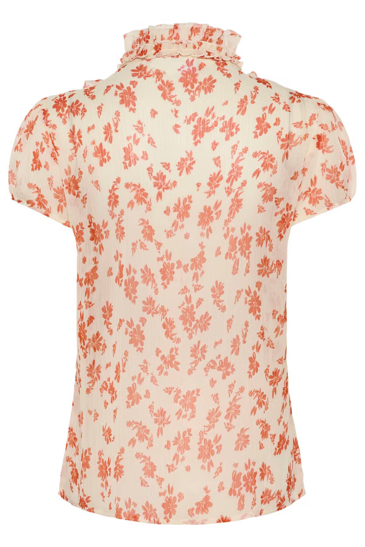 Saint Tropez Lilja Crinkle SS Shirt Seedpearl Valiant Daisy