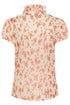 Saint Tropez Lilja Crinkle SS Shirt Seedpearl Valiant Daisy