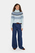 Saint Tropez Megna Rollneck Pullover Starlight Blue Melange