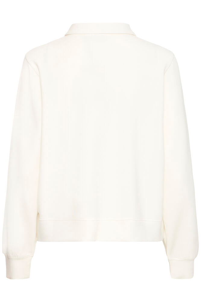 Fransa Aurora Sweatshirt Whisper White
