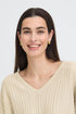 b.young Mobbe V-Neck Jumper Birch