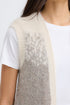 Fransa Tye Vest Driftwood Mix