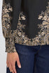 Fansa Adara Blouse Black Paisley