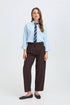 b.young Danta Barrel Dart Trousers Java Melange