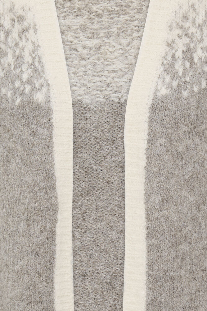 Fransa Tye Vest Driftwood Mix
