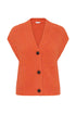b.young Millers Button Vest Pureed Pumpkin Melange
