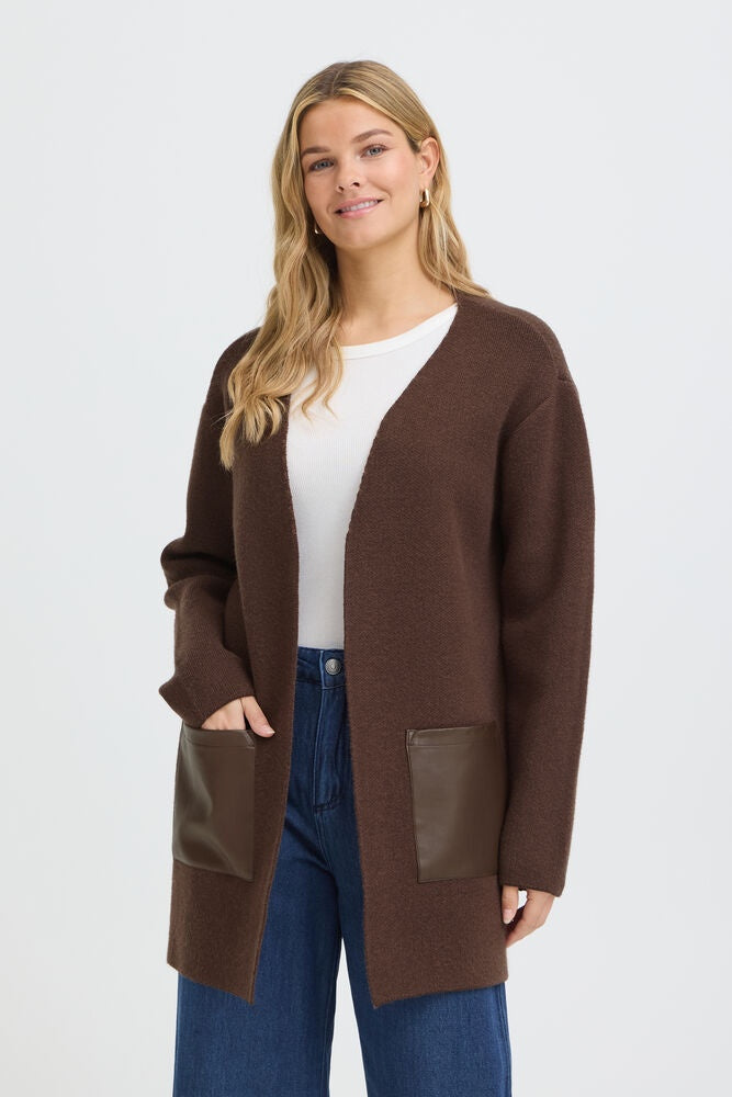 Fransa Gia Cardigan Rain Drum