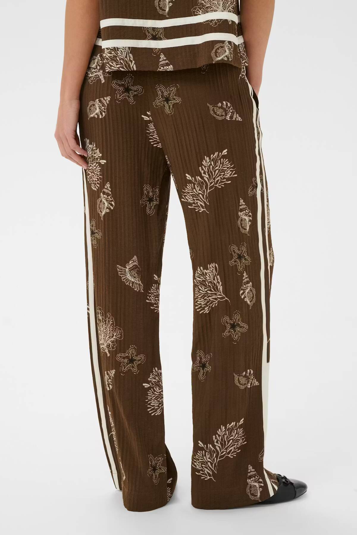 Saint Tropez Rosashell Trousers Fudge Sea Shell
