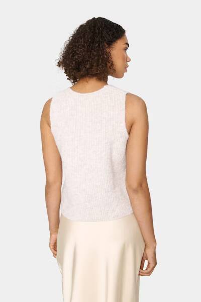 Saint Tropez Xenya Vest Crystal Gray Melange