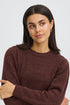 Fransa Ellis Pullover Rum Raisin Melange