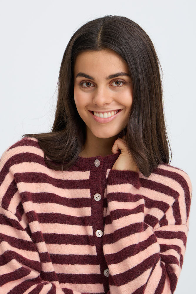 Fransa Idaa Cardigan Port-Royal Stripe