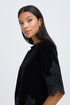 b.young Perlina Lace Hem Blouse Meteorite