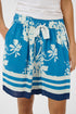 Saint Tropez Rasheda Shorts Vallarta Blue Flower Bouquet