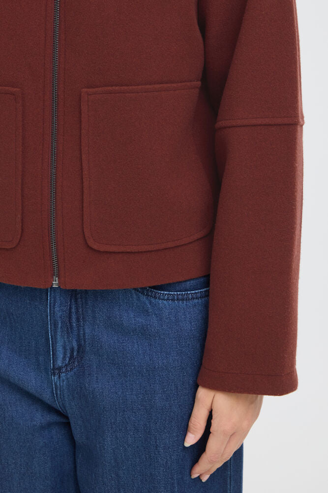 Fransa Joa Jacket Rum Raisin Melange