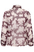 Saint Tropez Lilja Crinkle LS Shirt Winetasting Shadow Blooms
