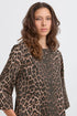b.young Kenna Dress Denim Leopard Mix