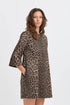 b.young Kenna Dress Denim Leopard Mix